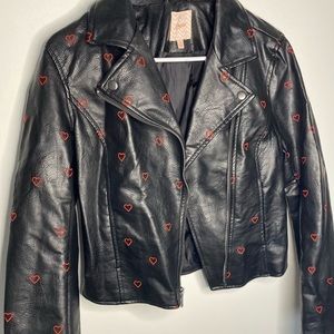 Candies Black Leather Jacket